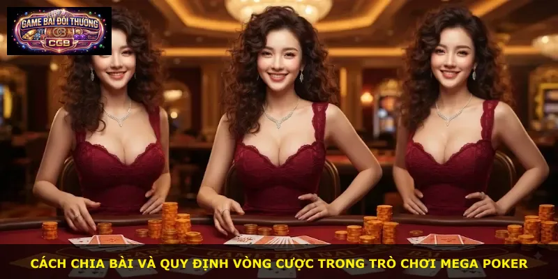 Cách chia bài và quy định vòng cược trong trò chơi Mega Poker