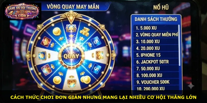 Cách thức chơi đơn giản nhưng mang lại nhiều cơ hội thắng lớn