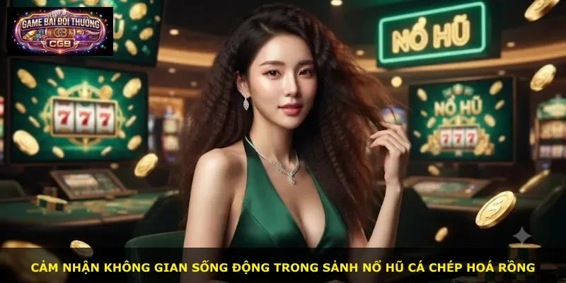 Cảm nhận không gian sống động trong sảnh Nổ Hũ Cá Chép Hoá Rồng