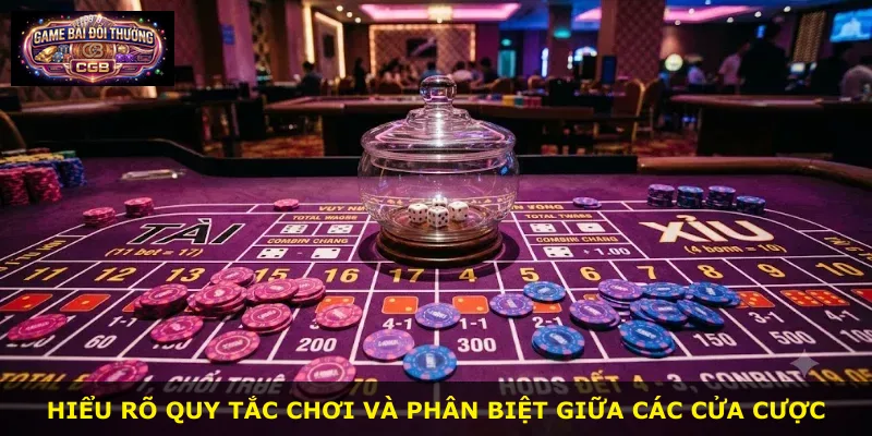 Hiểu rõ quy tắc chơi và phân biệt giữa các cửa cược