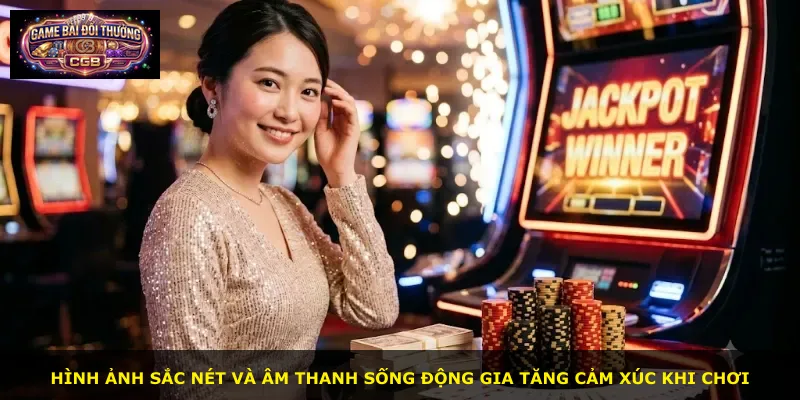 Hình ảnh sắc nét và âm thanh sống động gia tăng cảm xúc khi chơi