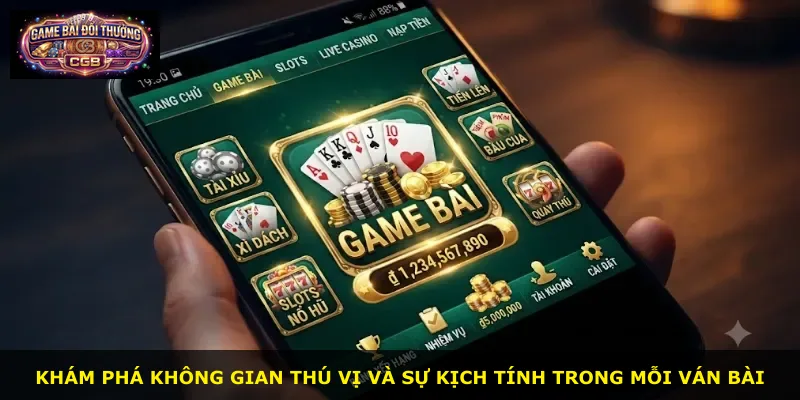 Khám phá không gian thú vị và sự kịch tính trong mỗi ván bài