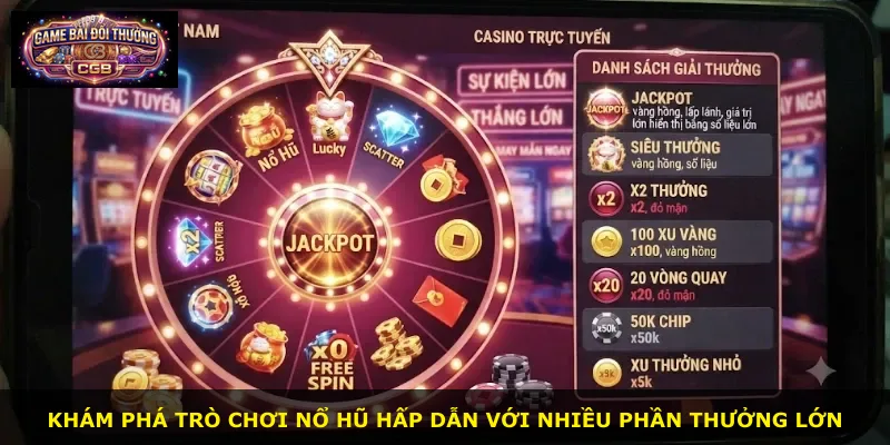 Khám phá trò chơi nổ hũ hấp dẫn với nhiều phần thưởng lớn