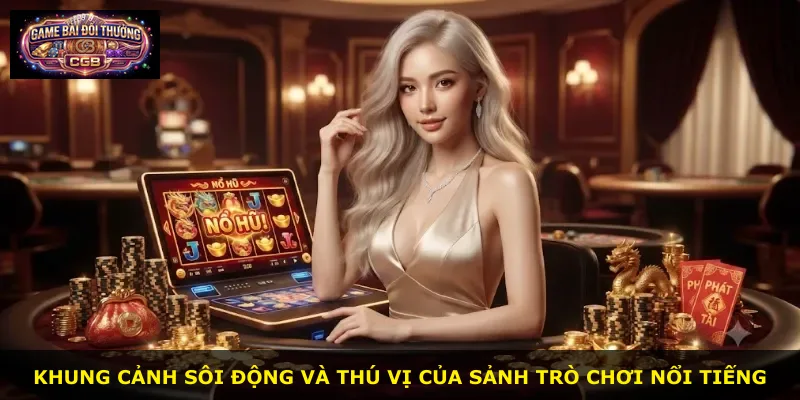 Khung cảnh sôi động và thú vị của sảnh trò chơi nổi tiếng