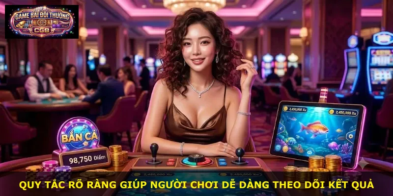 Quy tắc rõ ràng giúp người chơi dễ dàng theo dõi kết quả