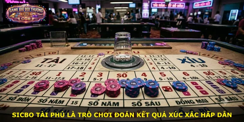 Sicbo Tài Phú là trò chơi đoán kết quả xúc xắc hấp dẫn