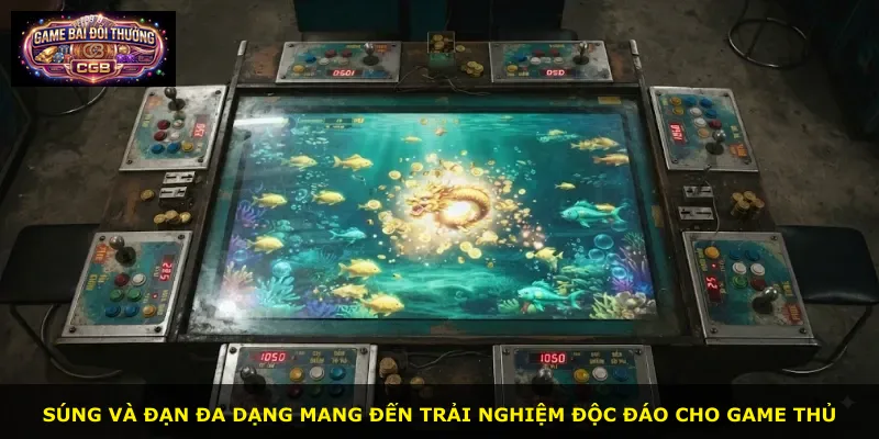 Súng và đạn đa dạng mang đến trải nghiệm độc đáo cho game thủ