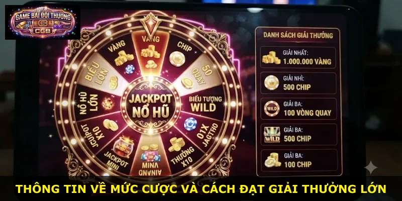 Thông tin về mức cược và cách đạt giải thưởng lớn